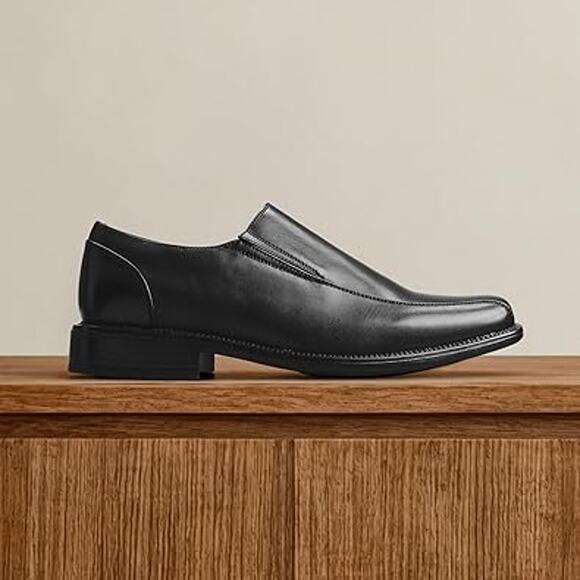 Bruno Marc Mens Size 7 Shiny Black Square Toe Dress Loafers Formal Shoes Bruno Marc Mens Size 7 Shiny Black Square Toe Dress Loafers Formal Shoes